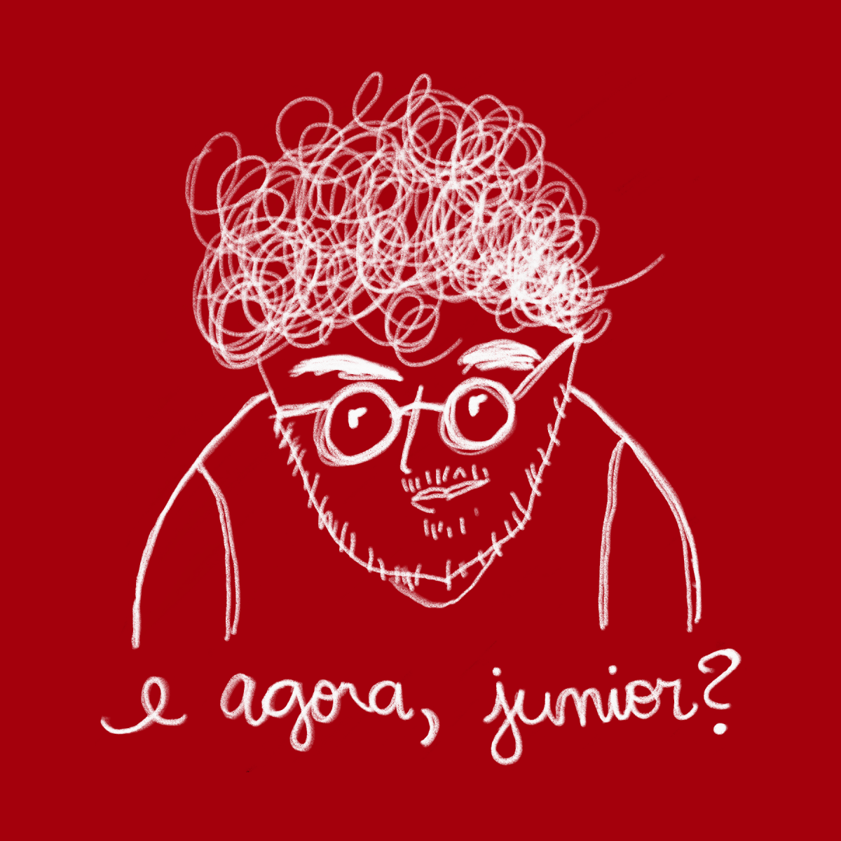 Arte da página 'E agora, Junior?'